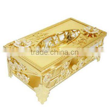 2015 crystal decoration car tissue box holder L847-2