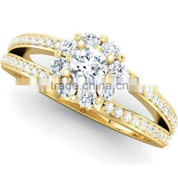 2014 New Design Fashion Ring Vners,gold Jewelry Ring,cz Ring for Party photo-3