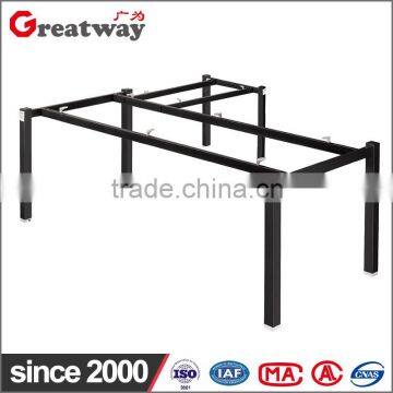 modern design steel frame joint for L shape manager table