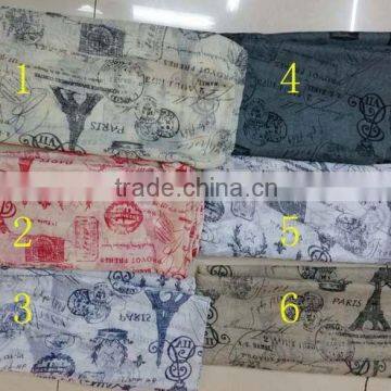 Hot Sale My Own Digital Scarf Printing Cute Owl Printed Voile Scarf From Real Scarf Factory