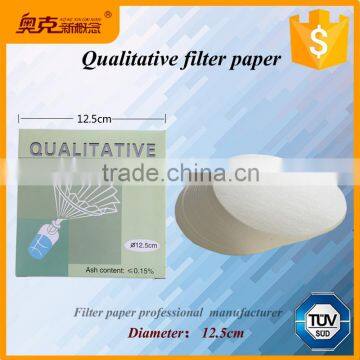 Alibaba gold supplier 12.5cm qualitative filter paper for lab                        
                                                Quality Choice