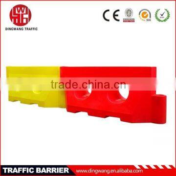 good quality yellow water filled traffic barriers