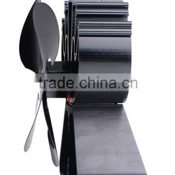 Heat Powered Stove Fan, Log BurnerFire Fan in Black