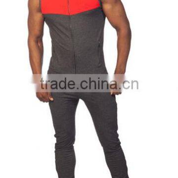 high quality sports tracksuits for men ,sleeveless pant suit