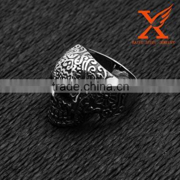 In Stock Wholesale Fashion Stainless Steel New Products 2016 Indian Punk Jewelry Skull Ring Design photo-5