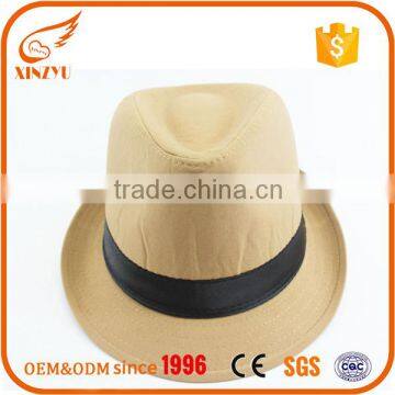 wholesale village hats custom color fedora snapback straw fedora hats