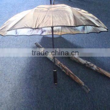 Full Digital Walking Stick Lotus Frame Fibergalss One Piece Cover Printed Umbrella photo-4