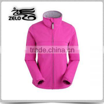 2015 hangzhou new design waterproof softshell jacket women