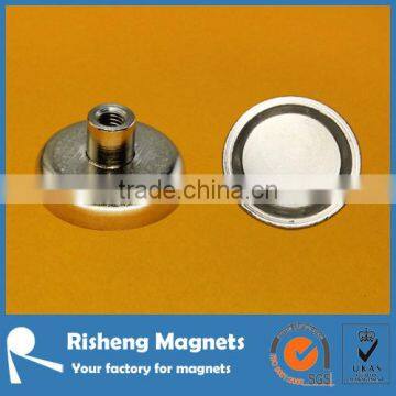 Pot magnet with threaded hole neodymium magnet pot