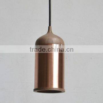 Dutch style popular wood copper pendant lamp for kitchen designer minimalist restaurant is decorated