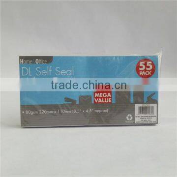 DL Self Seal Receipt White envelopes