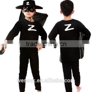 Zorro cosplay and halloween cheap costume for children