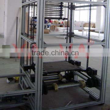 Cartons vertical pallet conveyor transportation