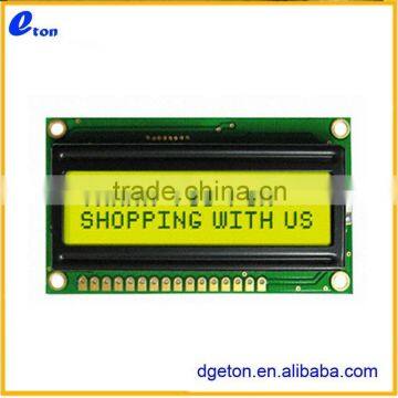 TRANSFLECTIVE 16X2 CHARACTER LCD MODULE FOR MEDICAL INSTRUMENT