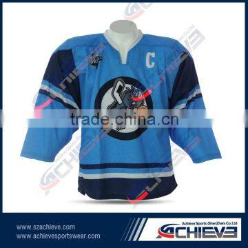Sublimated Uniform Team Wear Top Custom Ice Hockey Lacrosse Jersey