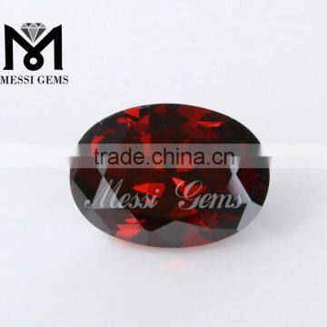 Top Machine Cut Wholesale Oval Garnet Synthetic Stones Cubic Zirconia Price