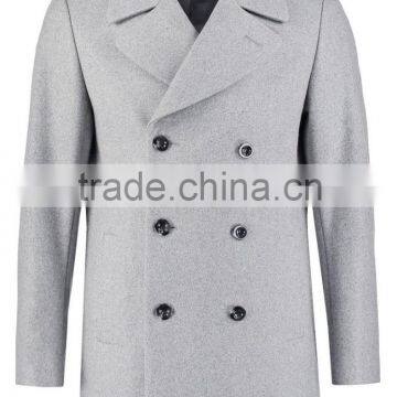 2016 OEM Design High Quality Men Custom Made Wool Coat photo-3