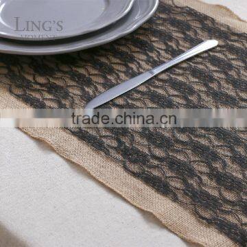 2015 NEW ARRIVAL Orchid Lace Mesh Table Runner For Banquet