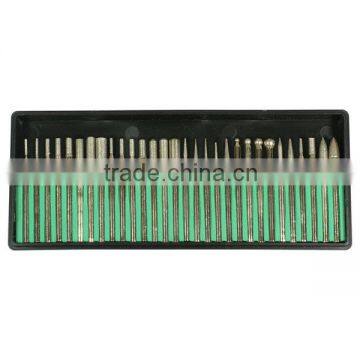 DIY 30Pcs Tip Grinding Diamond Burrs Nail Drill Bits for Rotary Tools 3mm