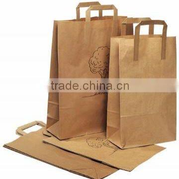 Brown custom hand kraft paper cheap gift bags