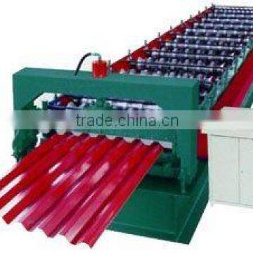 Roof panel forming machine