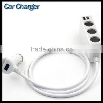 3 Cigarette Outlet Splitter Cheap Light Weight 4 Car Port Usb Charger