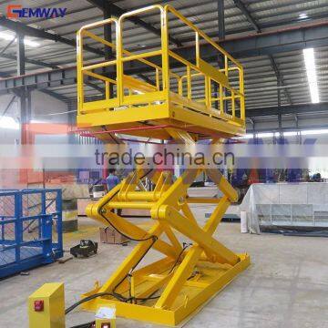 Goods Elevator Equipment stationary electric mini scissor lift platform