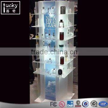 Acrylic Countertop LED Display Shelf,Custom Perfume display Stand