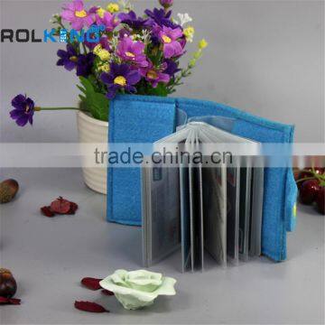 Customized card holder eco felt credit card bag