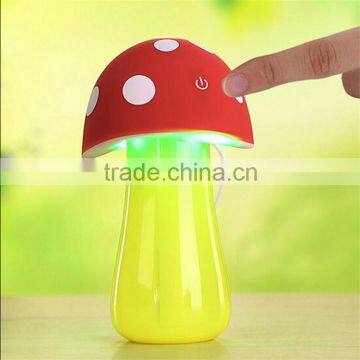 200ml unique beautiful mushroom mini usb humidifier purifier with led light for home office car travel