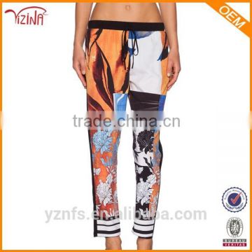 New Design Printed Tapered Sweat Pants Wholesale