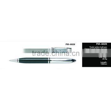 shiny chrome Promotional Advertising metal ball point pen