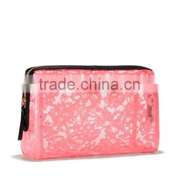 Large clear plastic pvc Makeup beauty organizer fashion cosmetic Bag