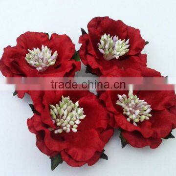 Bulk pack 50 pcs handmade Red Rose paper flower size 2.5"