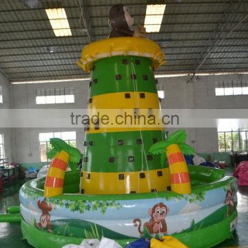 2016 new design hot sale inflatable climbing wall ,inflatable sport games outdoors