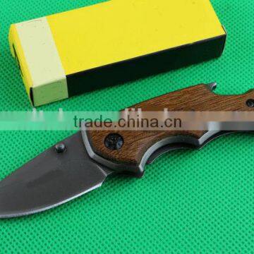 OEM wood handle multi-function pocket knife