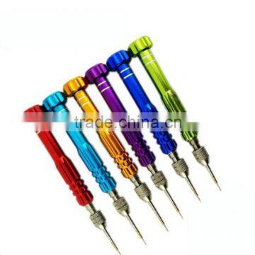 5 in 1 Mini Aluminum Alloy precision screwdriver set for Cell phone diassembly