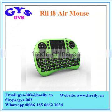 Wholesale Price Rii Mini i8 Wireless air mouse With keyboard remote control for PC Pad Android TV Box and IPTV