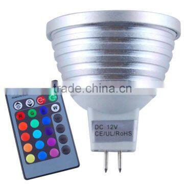 Dimmable E27 MR16 GU5.3 E14 Led Lamp Light Spotlight with 24 KEY Remote Controller