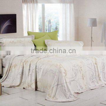 100% bamboo fiber jacquard supersoft elegant best quality bedding set summer bed set