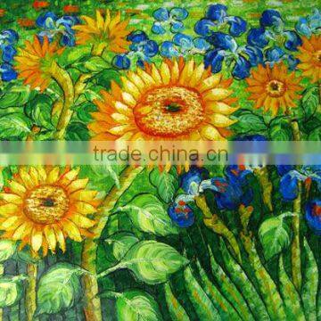 Handmade flowers oil painting