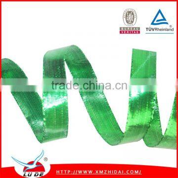 2015 hot selling Christmas tree decoration wired ribbons/Fancy christmas decoration italian ribbon