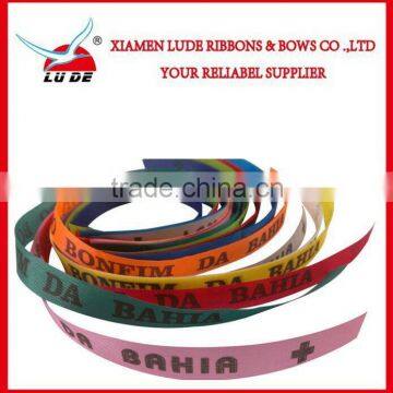 2015 Characteristic Most Popular colorful printed Satin Ribbon Bracelet/Colorful ribbon printed bracelet wholesale