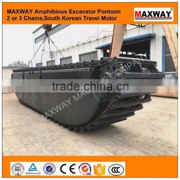 2016 New Product ! MAX200PU Amphibious Excavator Pontoon , Suitable to 20 to 23 Ton Class Excavators