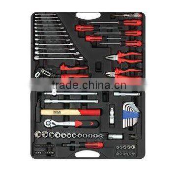 85 pcs 1/4"+1/2" Dr. Socket & Hand Tool Kit