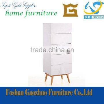 2016 high quality modern design factory supplying wood five drawers of chest for sale