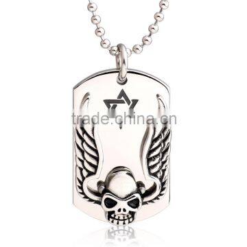 Fashion Stock Stainless Steel Skull Cross Pendant FP50043 photo-2