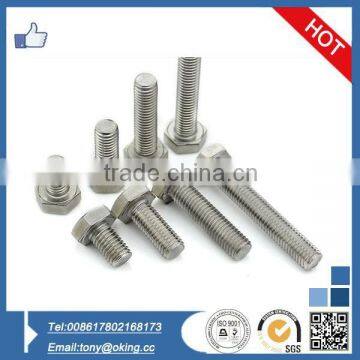 High quality din933 grade 10.9 hex bolt and nut