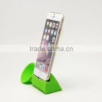 2015 silicone amplifier stand for iphone/silicone mini horn shaped amplifier