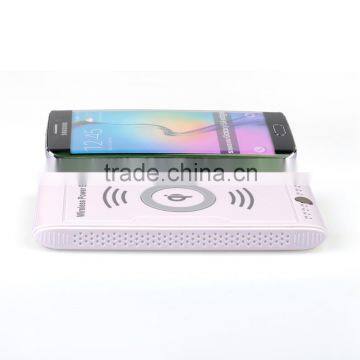 EAB Good quality Portable Wireless power bank 6000mah Charger for Mobile phone, Qi Wireless Charger